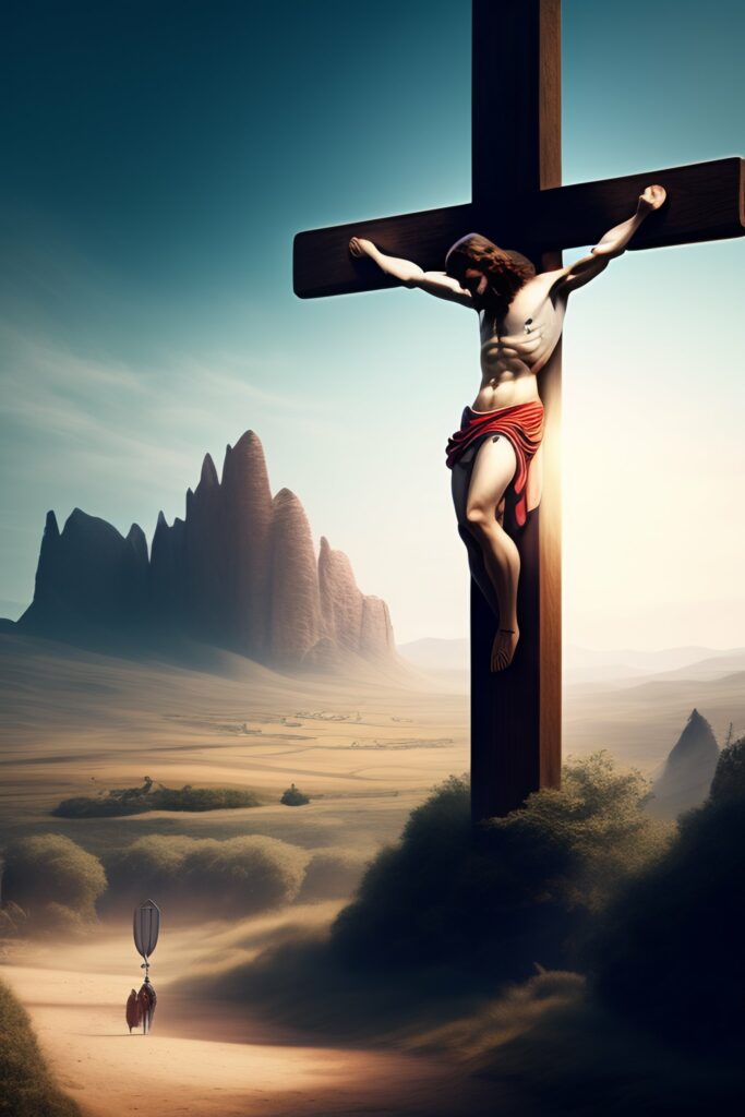A crucificação e ressurreição de Jesus como mensagem divina